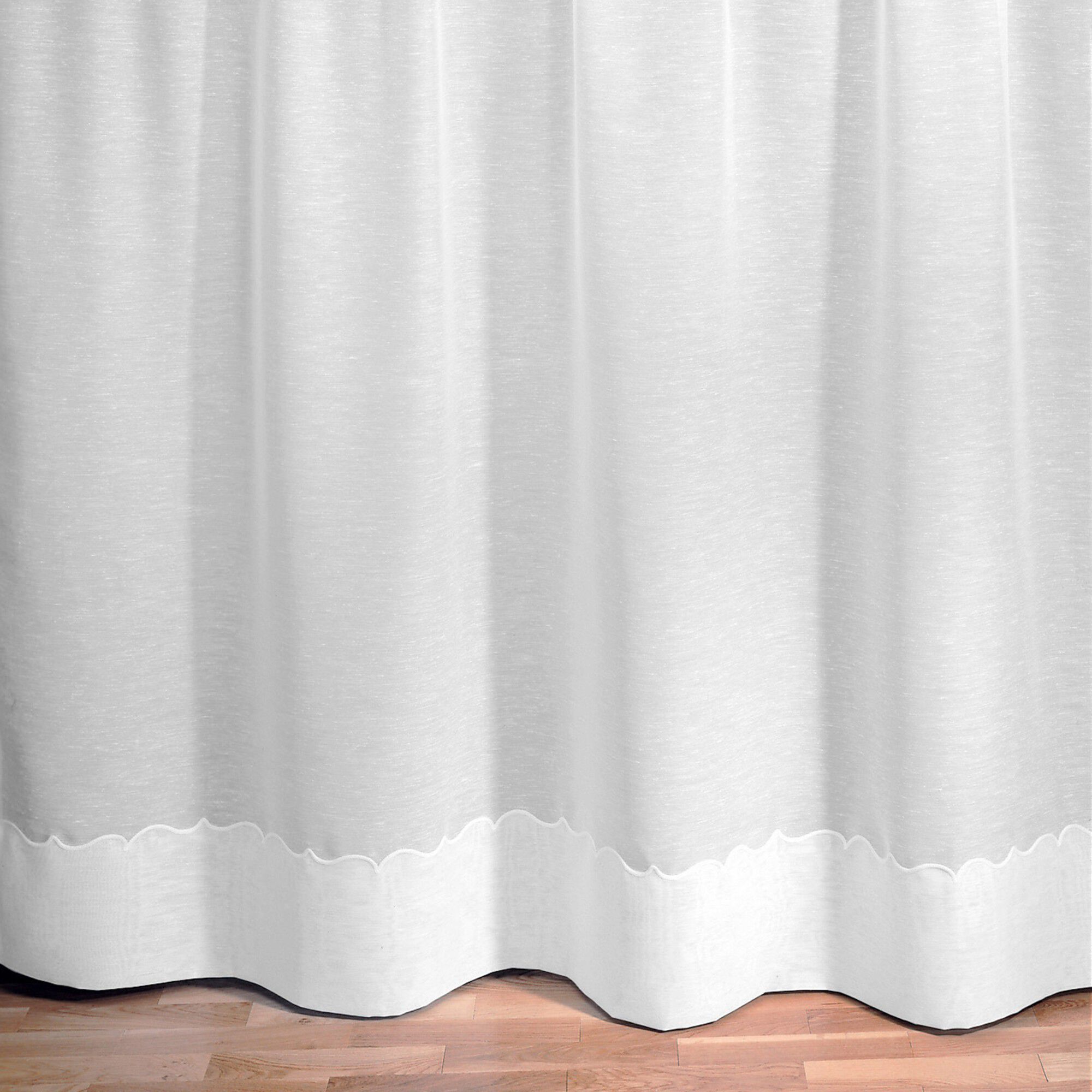 Panneau lin polyester base Cornely finition galon fronceur