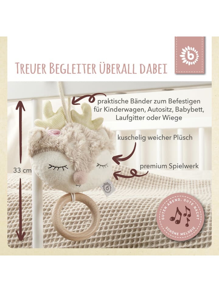 Bieco Spielwaren Musikspieluhr Reh - ab Geburt in Beige günstig kaufen onesize