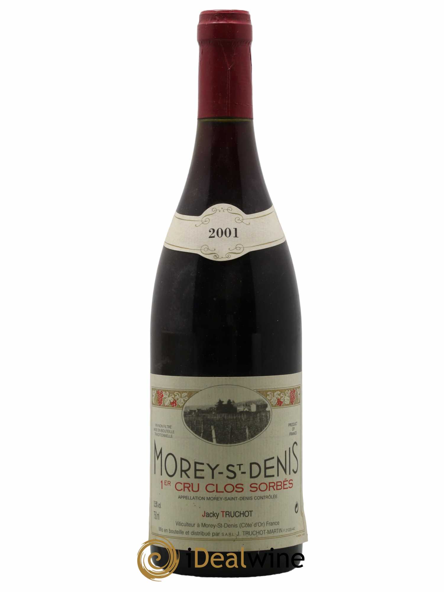 Morey Saint-Denis 1er Cru Clos Sorbès Jacky Truchot  2001 - Lot de 1 Bouteille