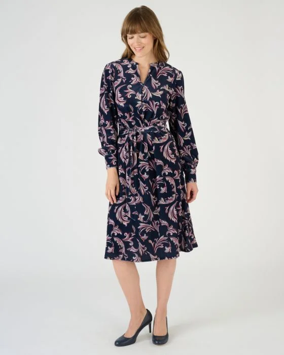 Robe en velours imprimé