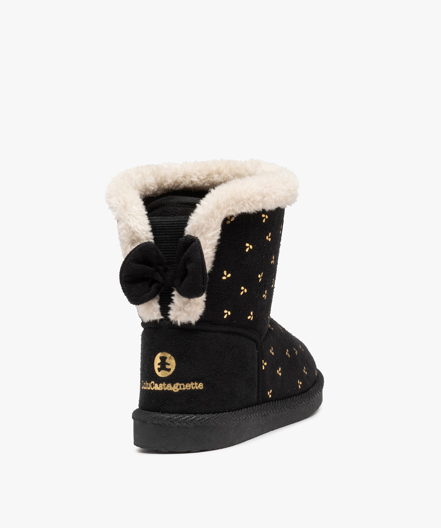 Boots fourrées fille à motifs brillants - LuluCastagnette noir | GEMO