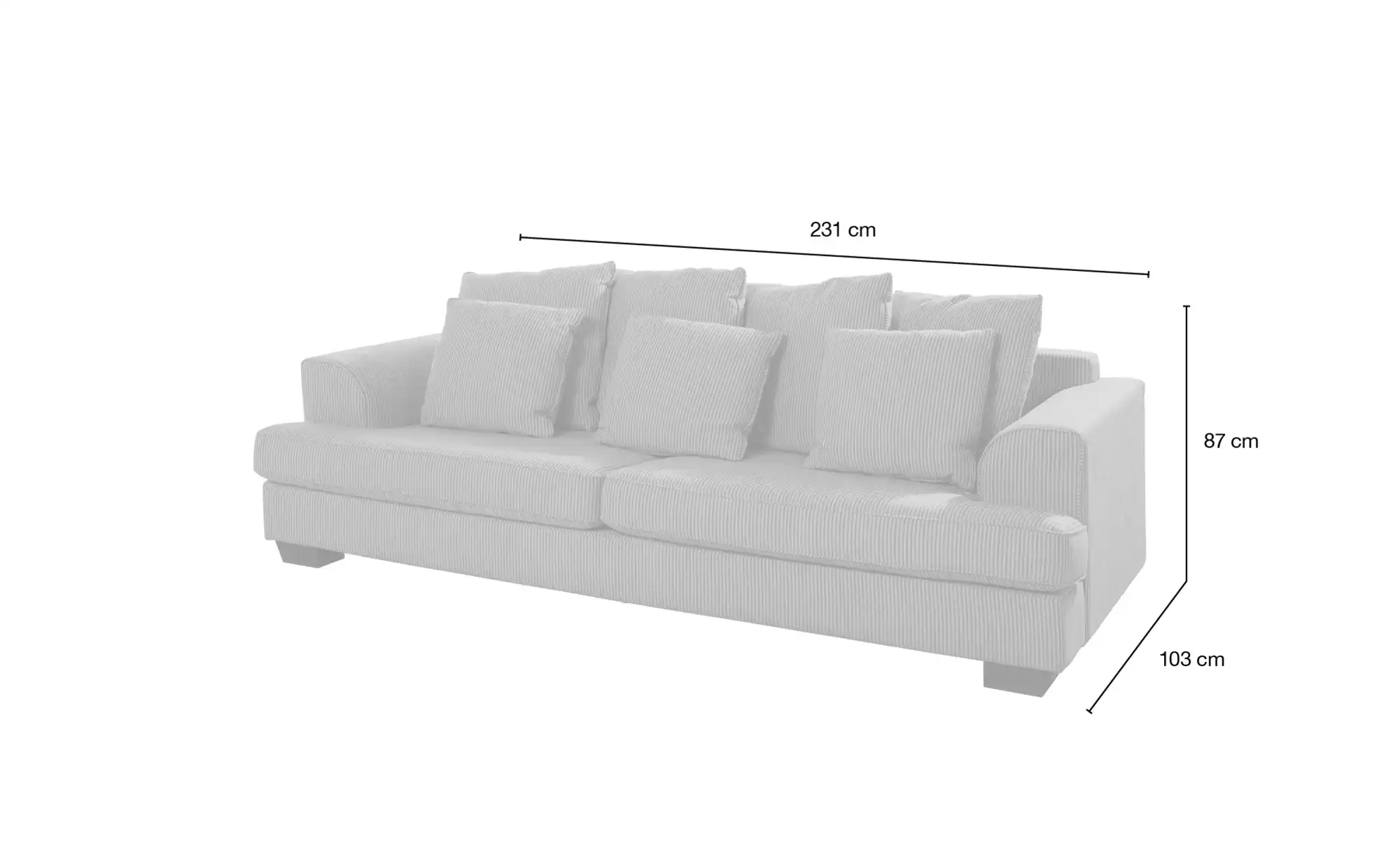 SOHO Großes Loungesofa  Franka