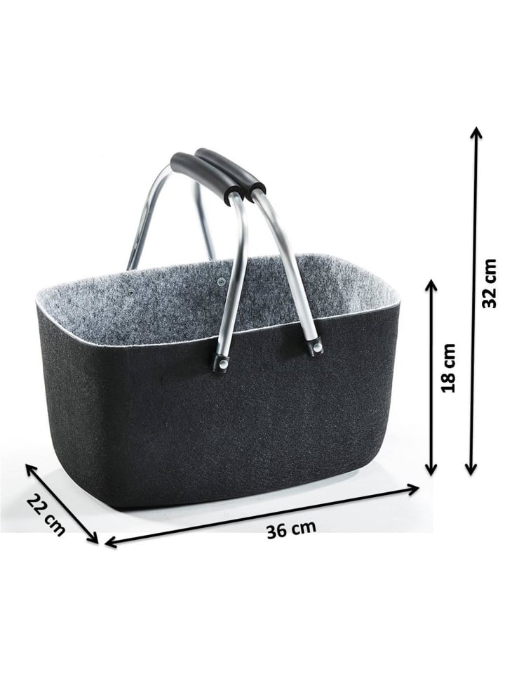 kobolo Einkaufskorb KLAPPGREY36 in Schwarz günstig kaufen onesize