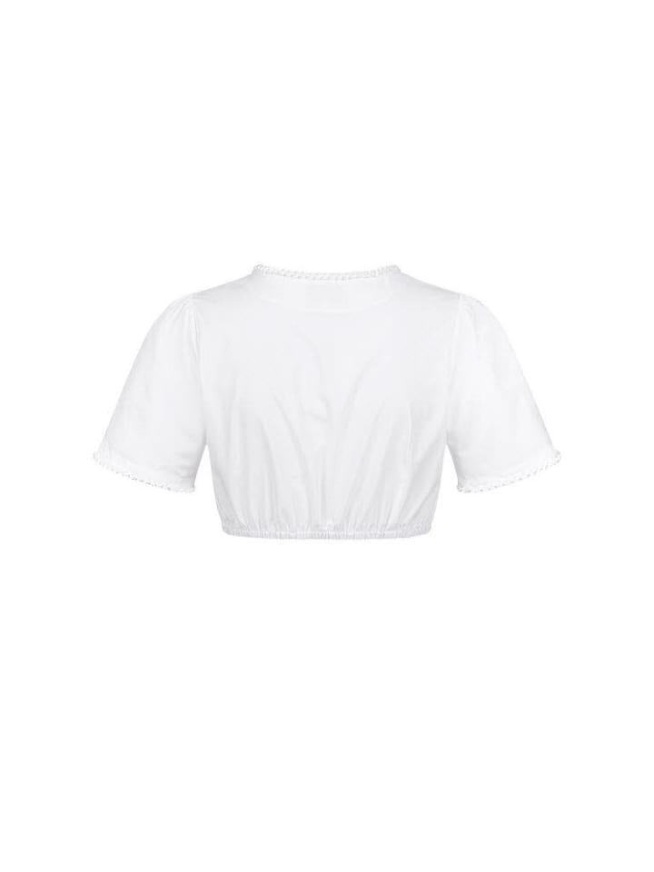 Nübler Dirndlbluse Kurzarm Katja in Weiß günstig kaufen