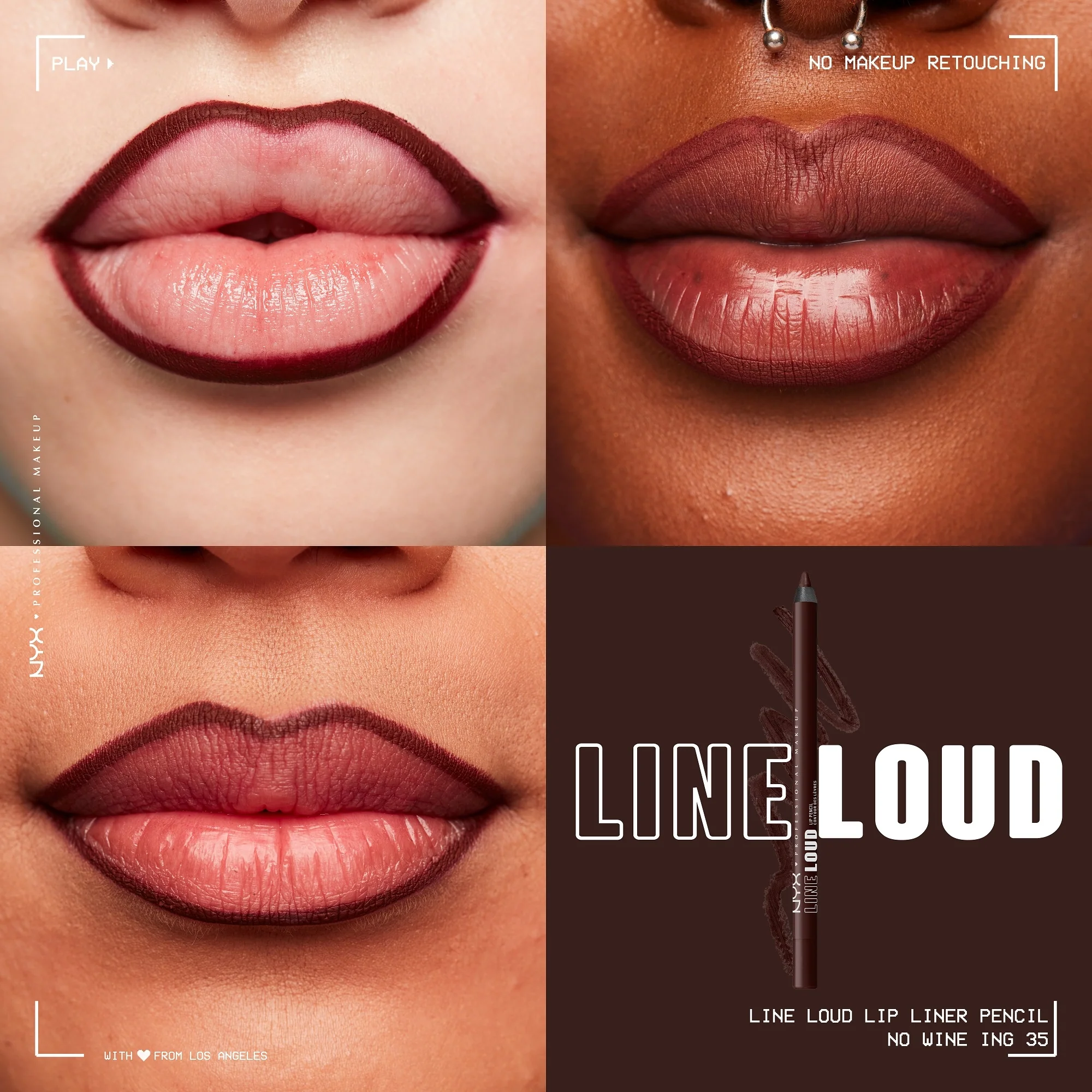 Lip Line Loud Lip Liner Pencil - Leppeblyant