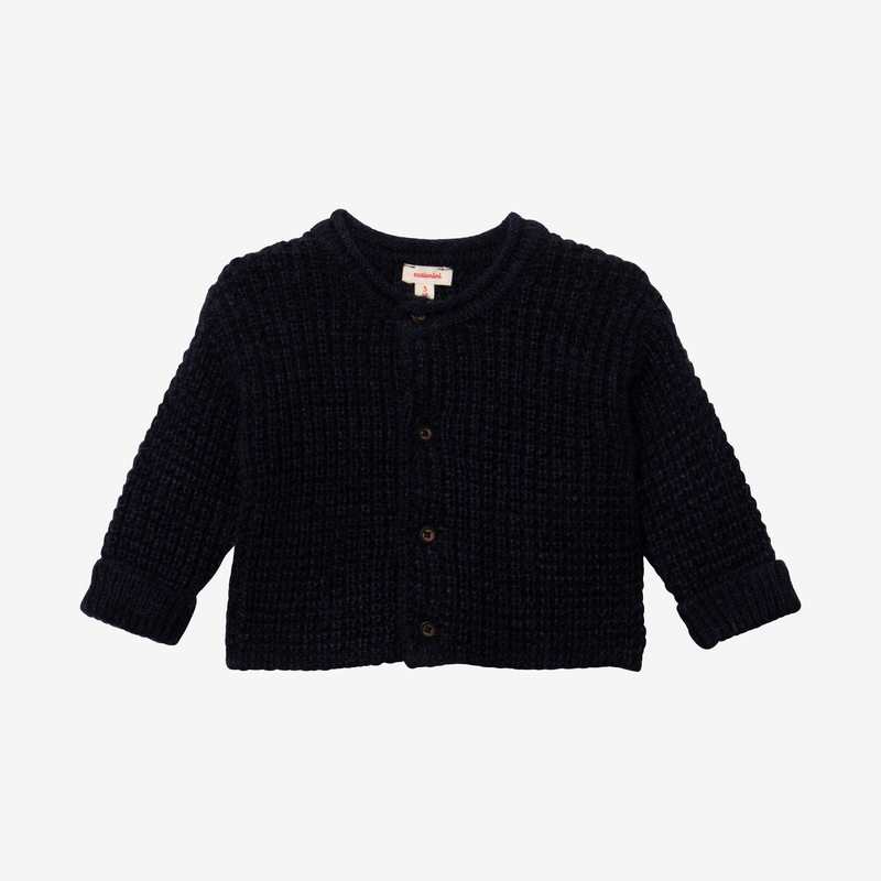 Cardigan bébé tricot marine bleu Catimini