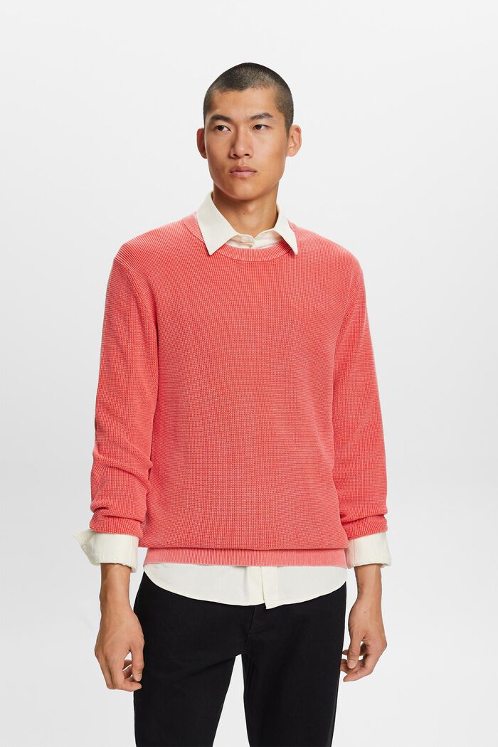 Pullover mit Rundhalsausschnitt, 100 % Baumwolle