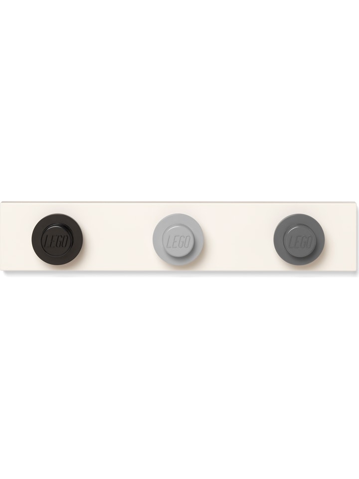 LEGO Wandgarderobe in Grau/ Schwarz - (B)33 x (H)4,5 x (T)6,5 cm günstig kaufen onesize