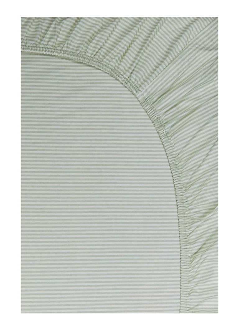 Pip Studio Duo Stripe paklodė su guma iš medvilnės perkelio 200TC, kampų aukštis 25 cm