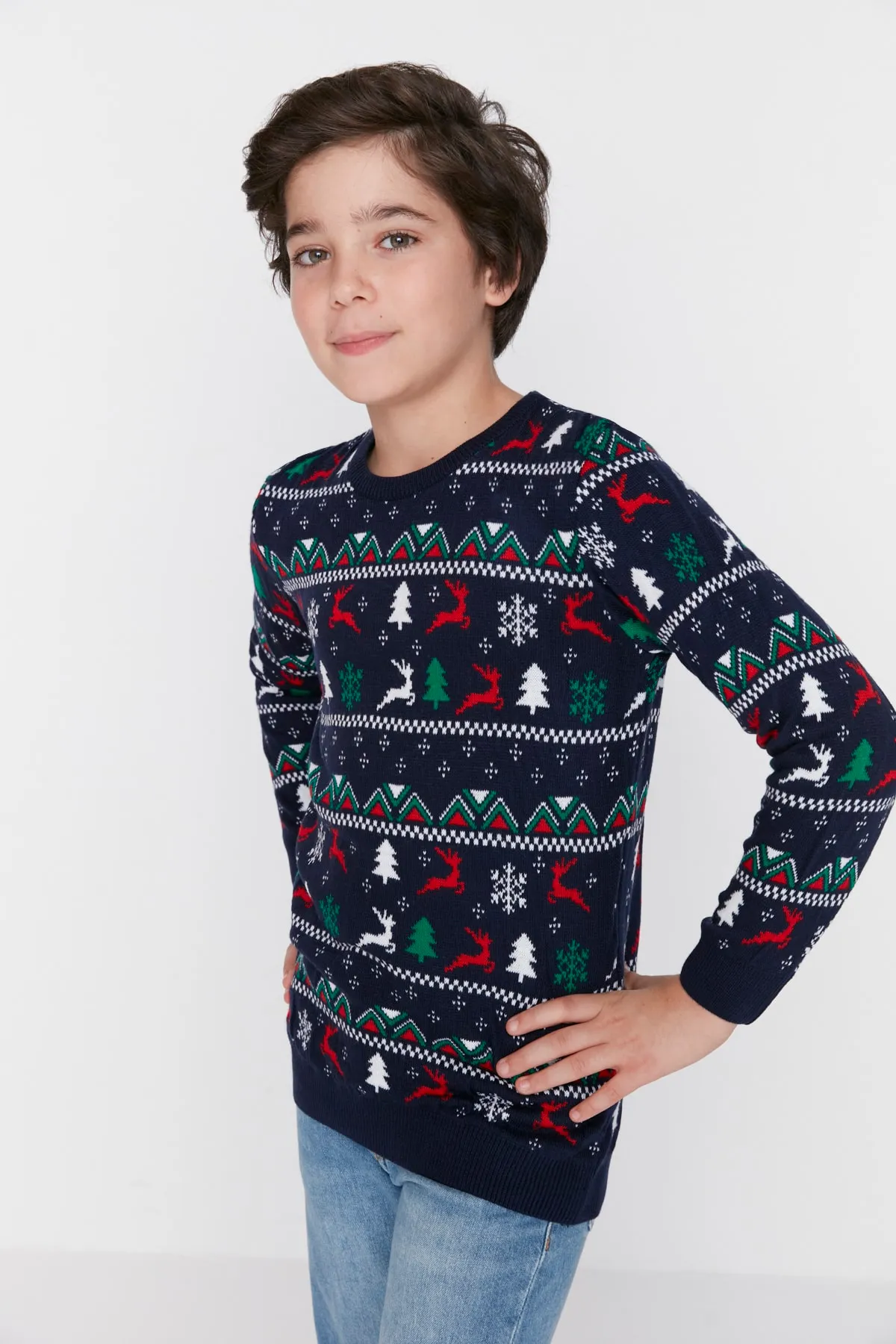 TRENDYOLKIDS  Pullover - Dunkelblau - Regular Fit