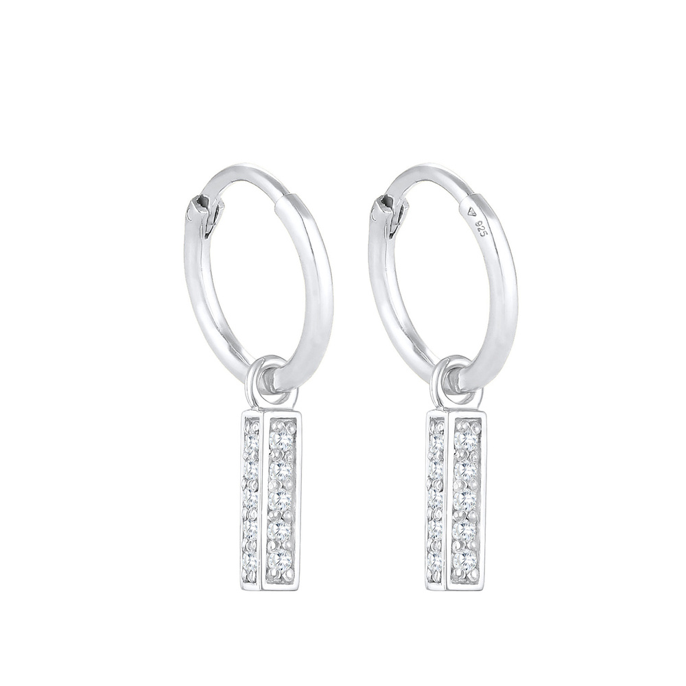 Elli PREMIUM Elli PREMIUM Boucles d'Oreilles Pendentif de tige créole pour femme élégant avec  Boucles d'oreilles