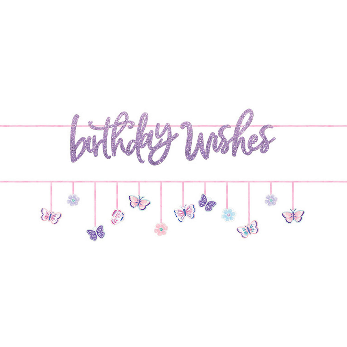 Partyketten-Set Flutter Papier 365 cm 2-teilig
