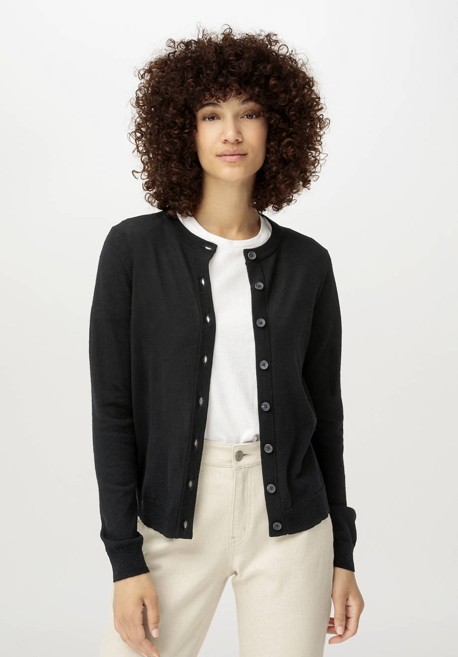 Strickjacke aus reiner Bio-Merinowolle