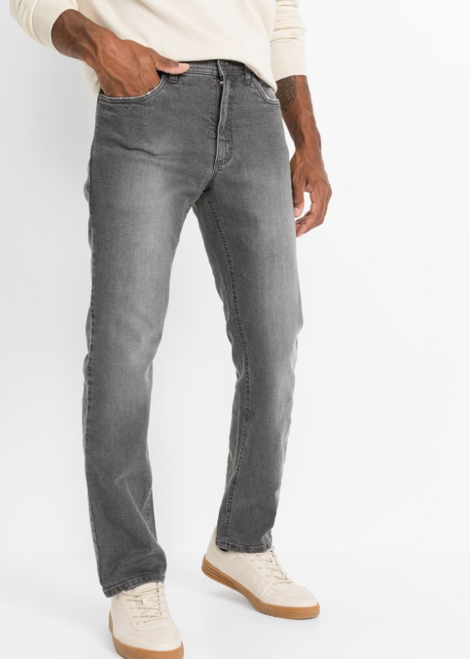 Regular Fit Stretch-Jeans mit Komfortschnitt, Straight