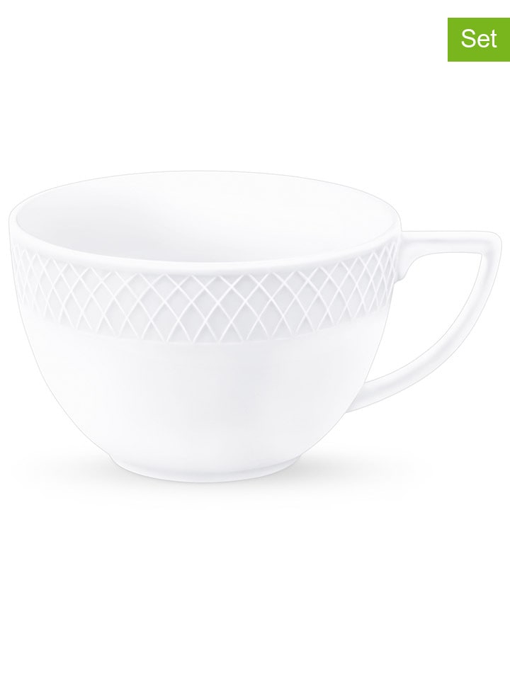 Wilmax 2er-Set: Kaffeetassen in Weiß - 500 ml günstig kaufen onesize