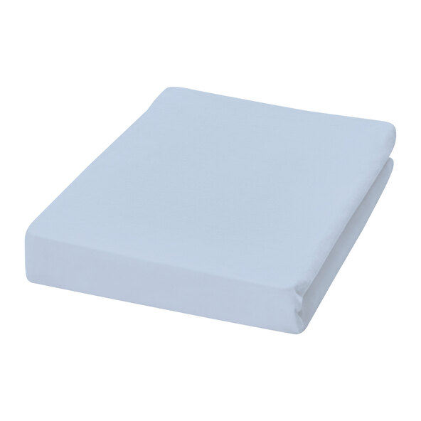 Feinbiber-Spannbetttuch 140-150 x 200 cm, blau