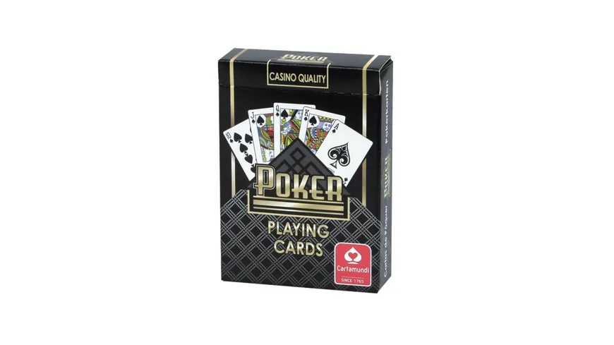 Carta Mundi - Pokerdeck (schwarz), internationales Bild