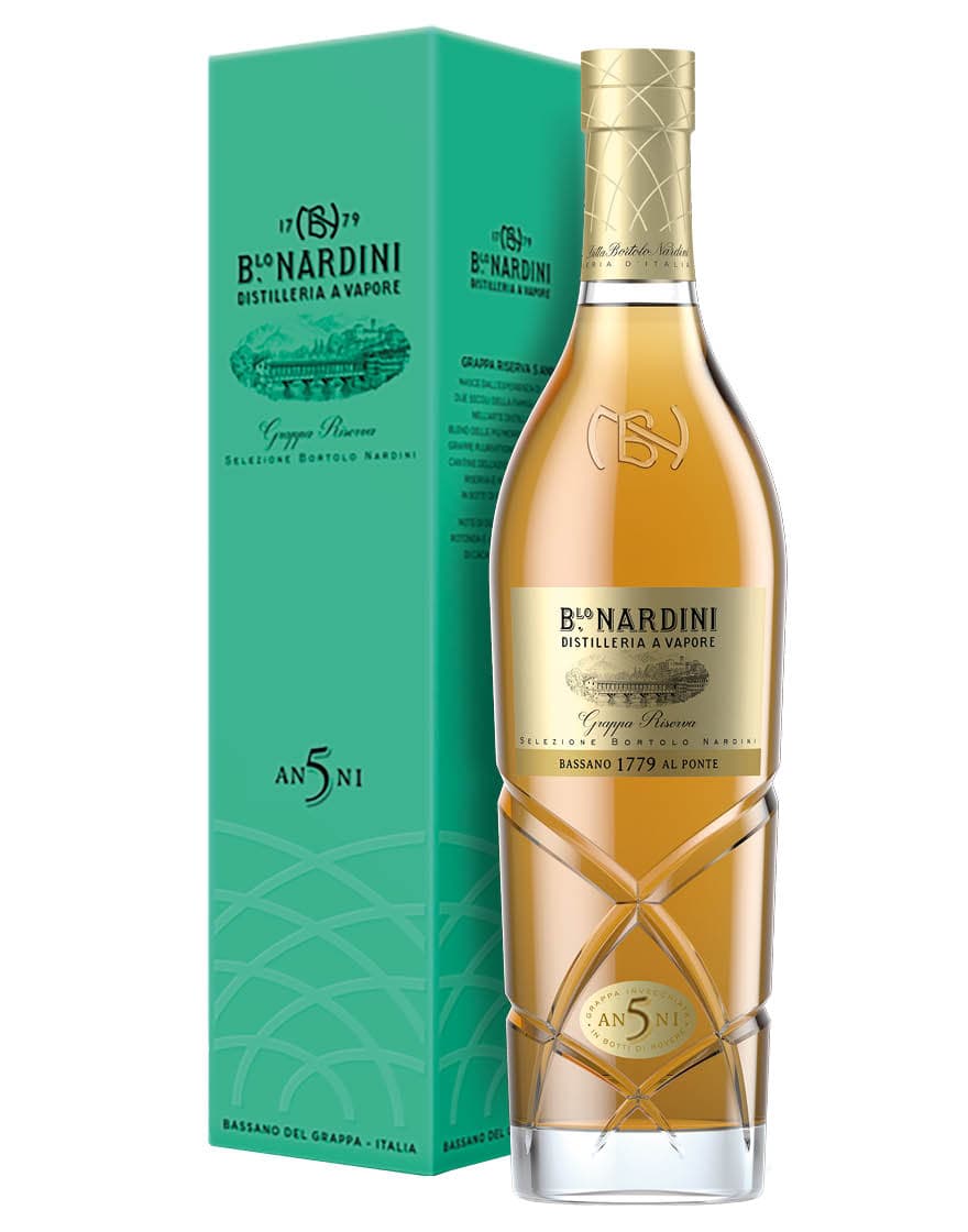 Grappa Riserva 5 Anni Selezione Bortolo Nardini 0,7 ℓ, En Étui