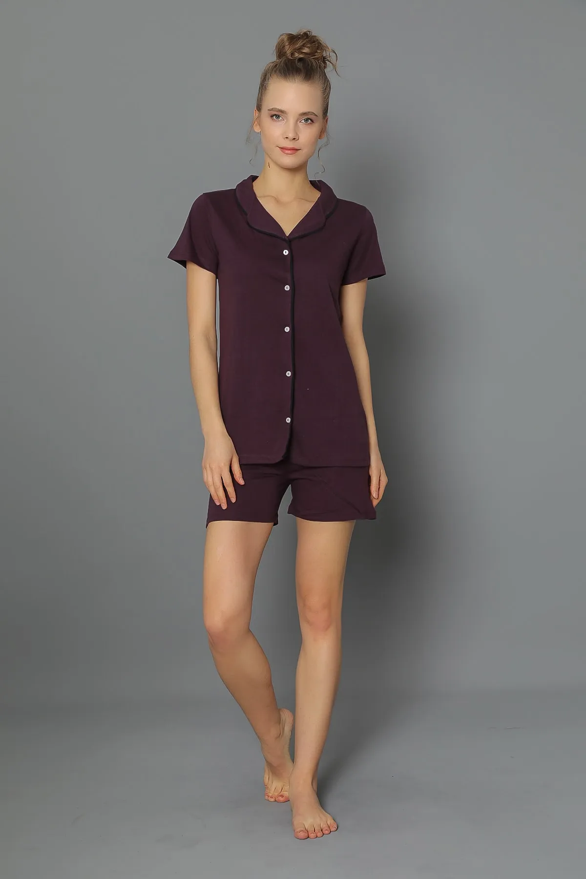 STRAWBERRY  Geknöpftes Shorts-Set