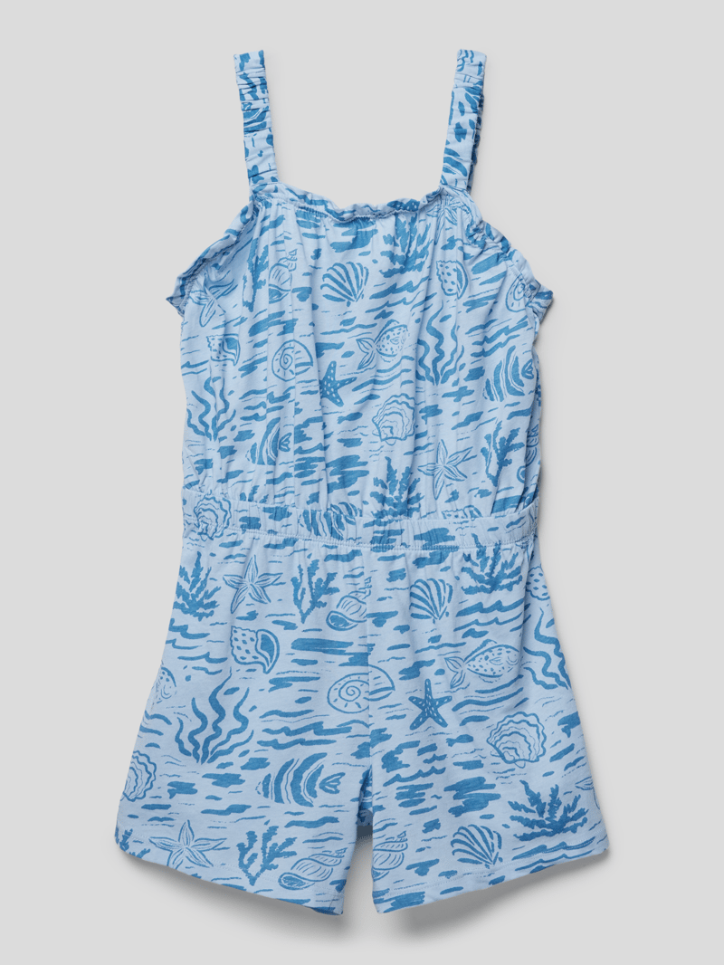 Playsuit mit Animal-Print in bleu