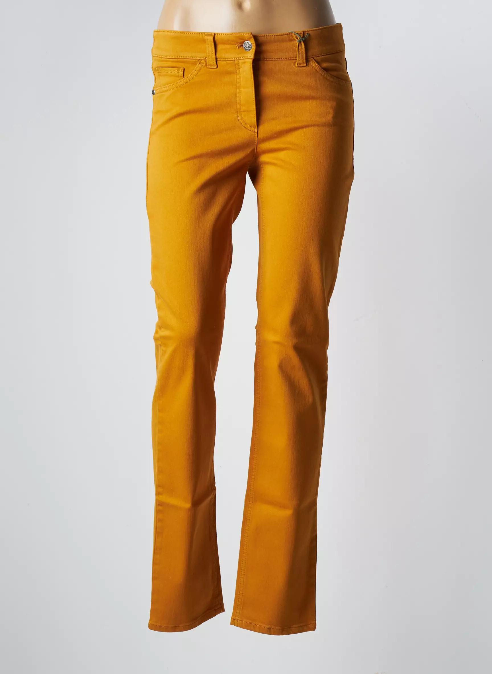 Gerry Weber Pantalons Slim Femme couleur jaune