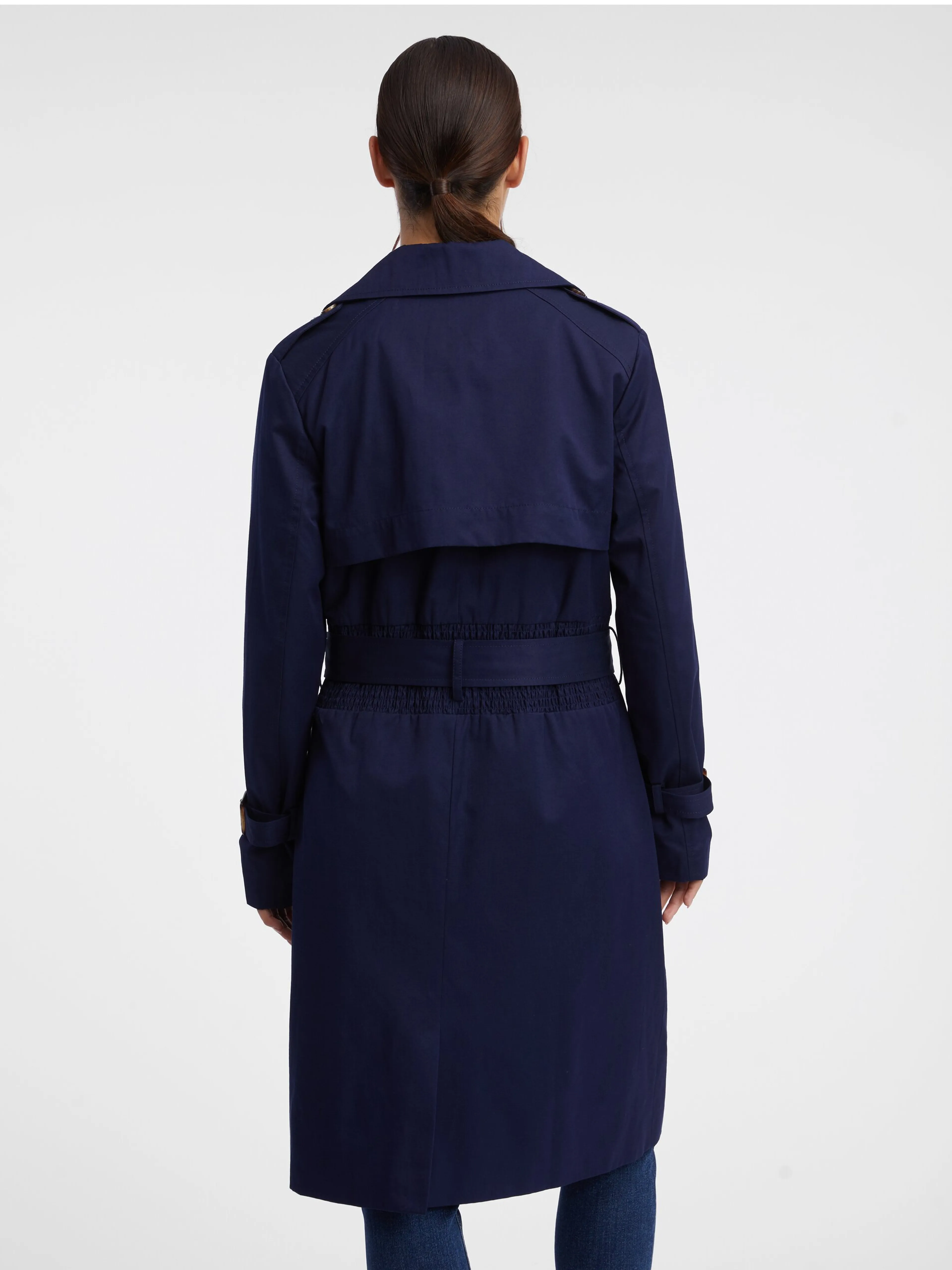 Dunkelblauer Damen-Trenchcoat ORSAY