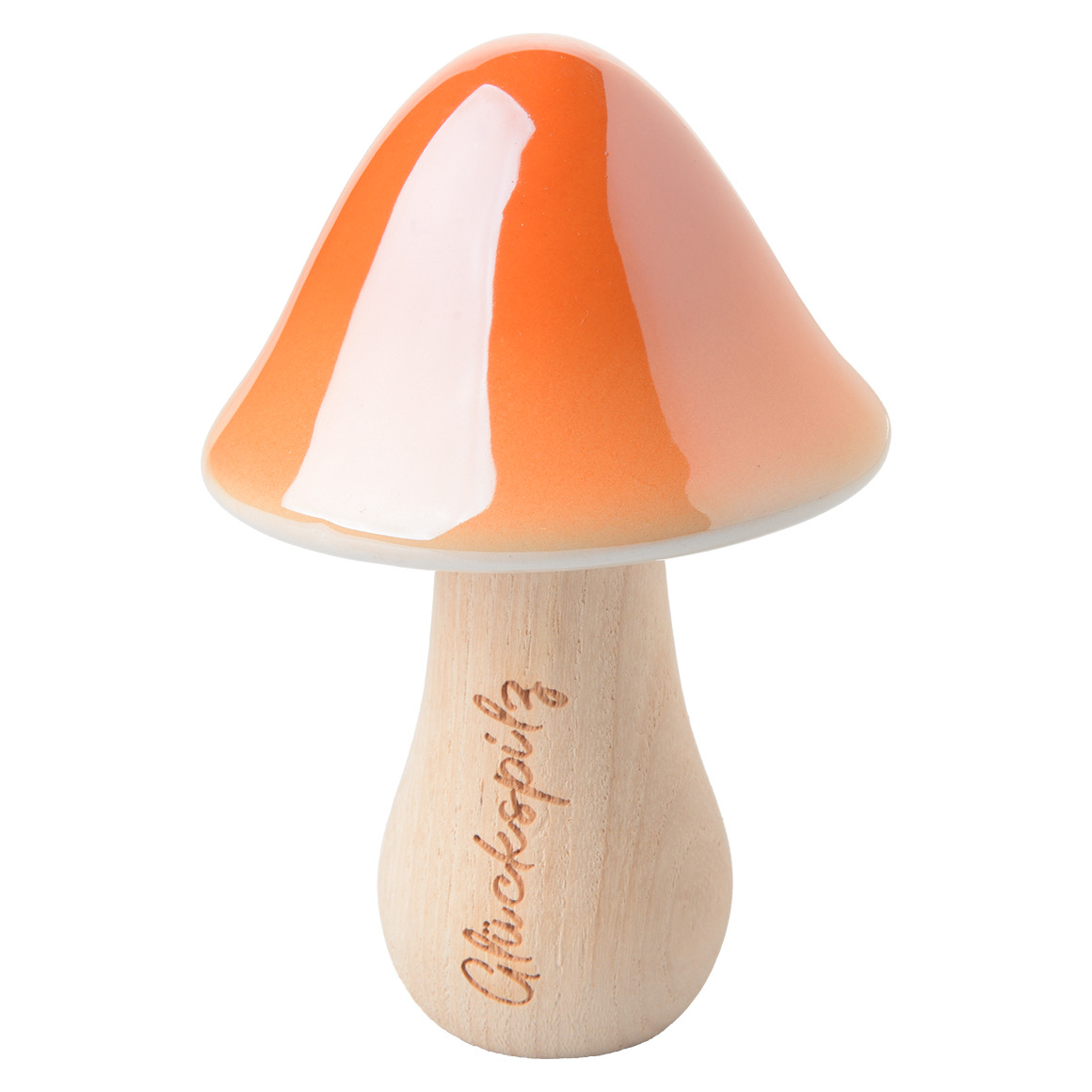 Deko-Pilz mit Keramikkopf