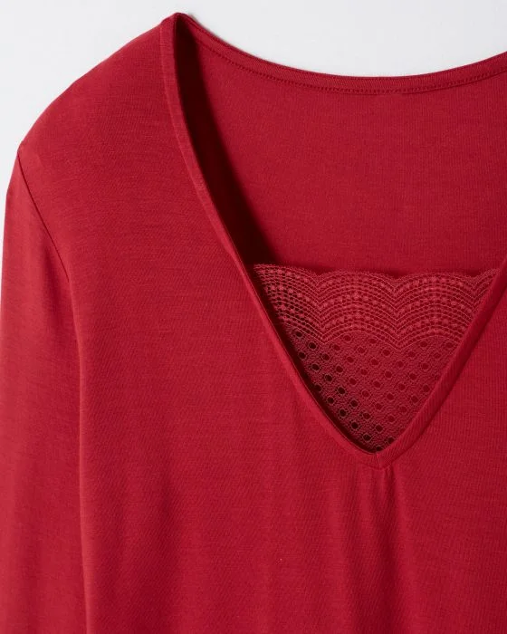 Chemise de nuit maille jersey modal élasthanne