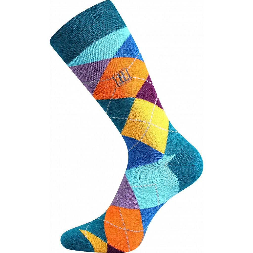 Lonka Dikarus Mix A karierte Socken, 3 Paare