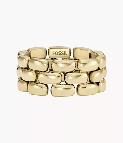 Fossil Ring Arden Watch Links Edelstahl goldfarben
