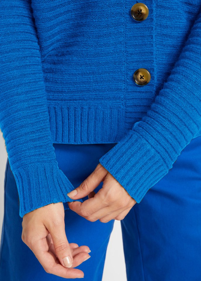 Verkürzte Strickjacke