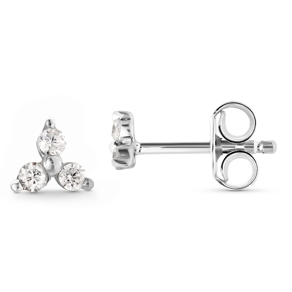 FAVS Boucles d'oreilles à fermoir à poussette 925 Argent Boucles d'oreilles