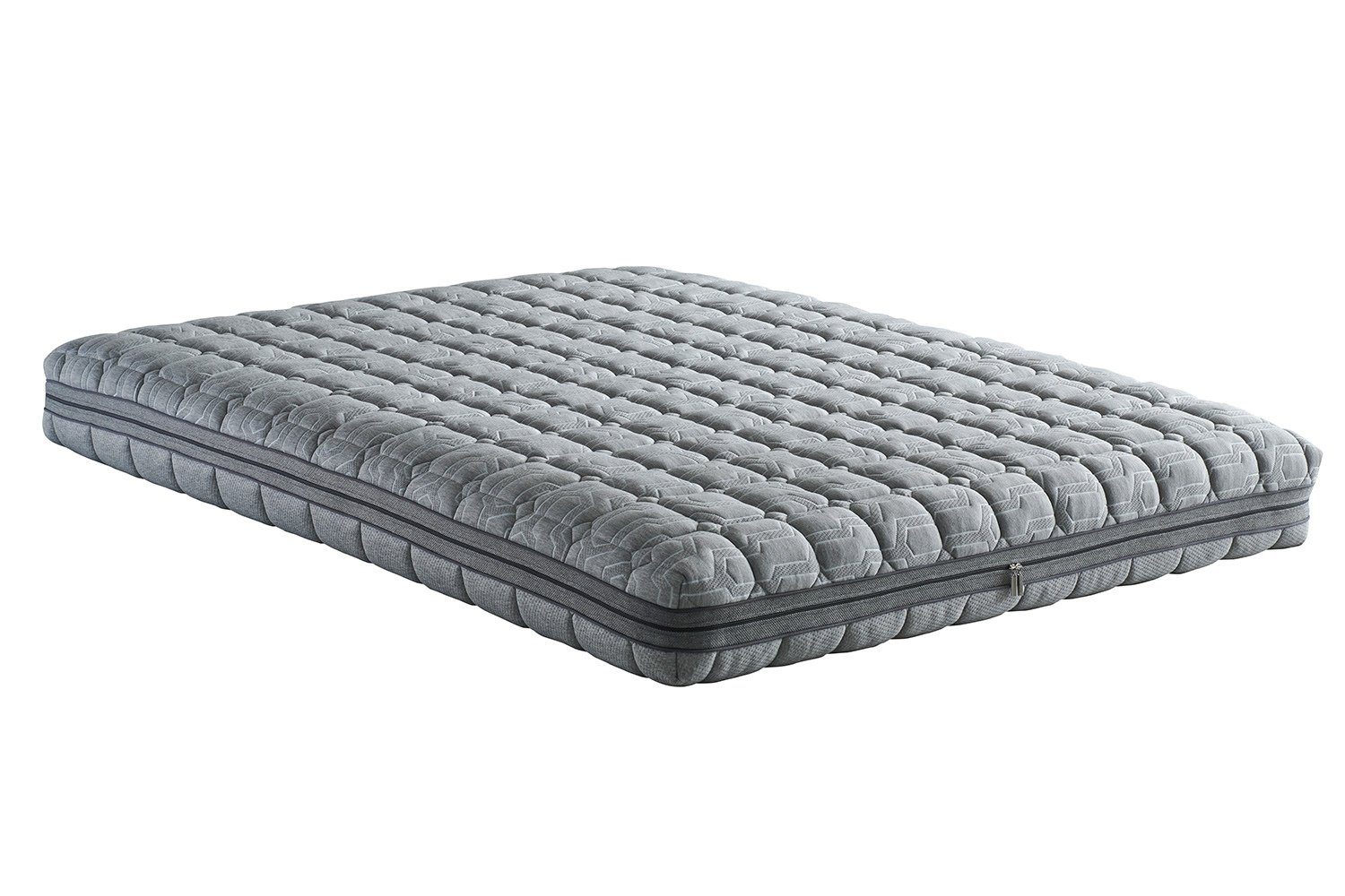 Visco-Matratze 160x200 mit Topper H2 Visco Fresh, Matratzen Bezug Mit Reißverschluss, Moln, 27 cm hoch, Visco-Schaumstoff