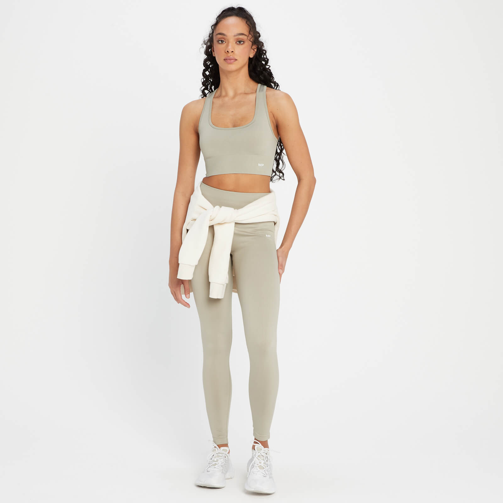 Brassière de sport sans coutures MP Shape pour femmes – Gris clair