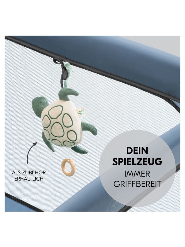 Hauck Reisebett & Laufgitter Sleep N Play SQ Set (mit Komfort-Matratze in blau günstig kaufen onesize