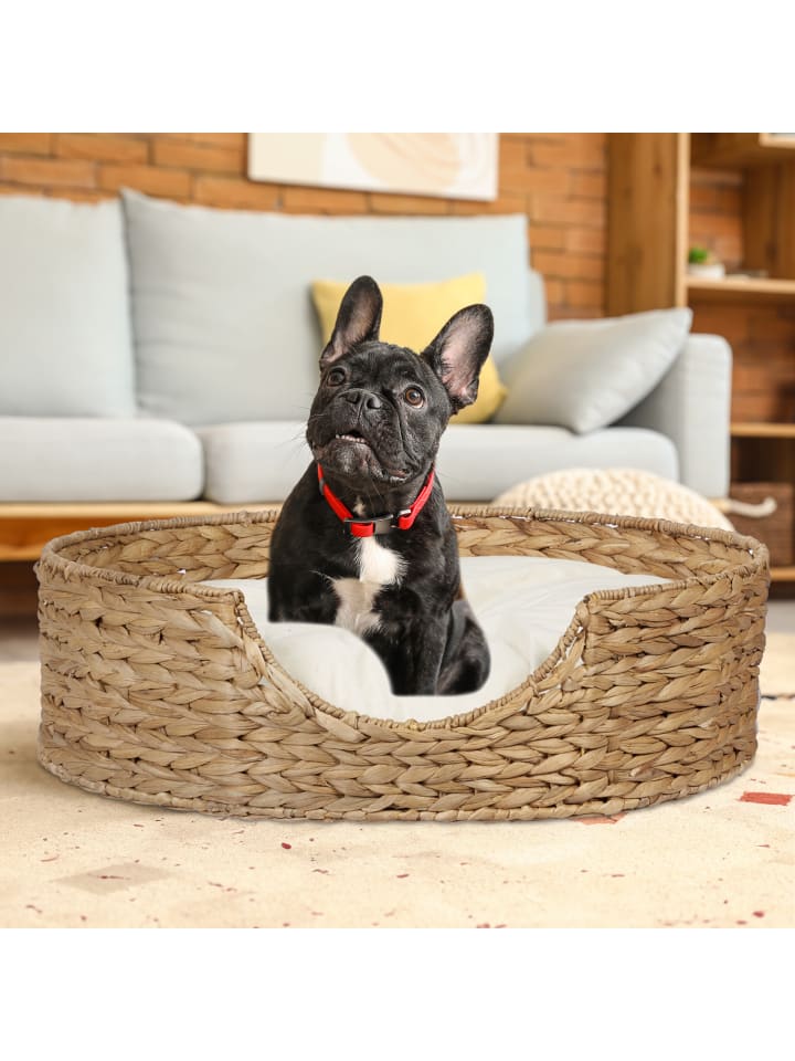 relaxdays Tierbett in Natur/ Creme - (H)15 x Ø 49 cm günstig kaufen onesize