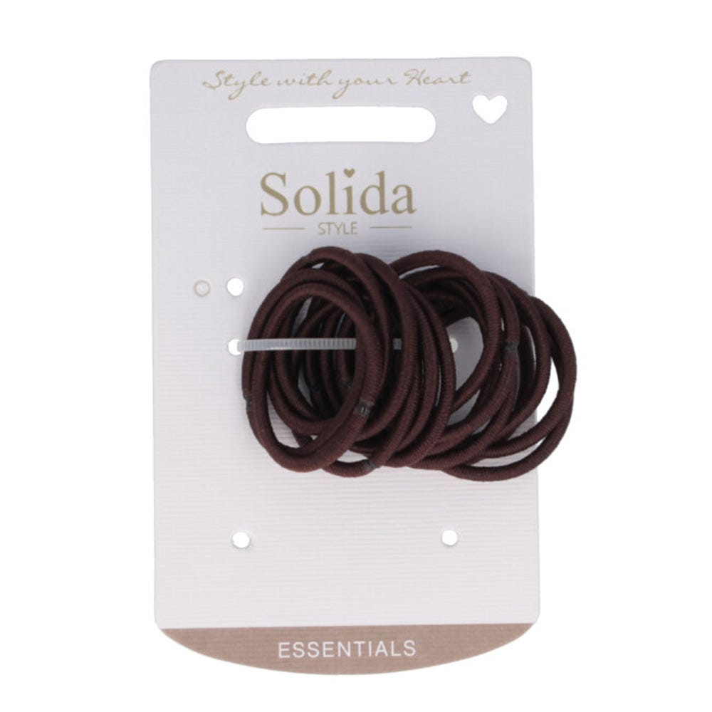 Solida Zopfhalter metallfrei mini braun