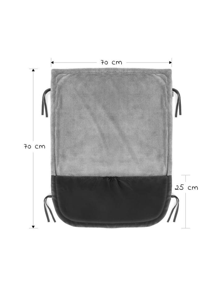 Zamboo Universal Fleece-Decke / Beindecke für Kinderwagen in grau günstig kaufen onesize
