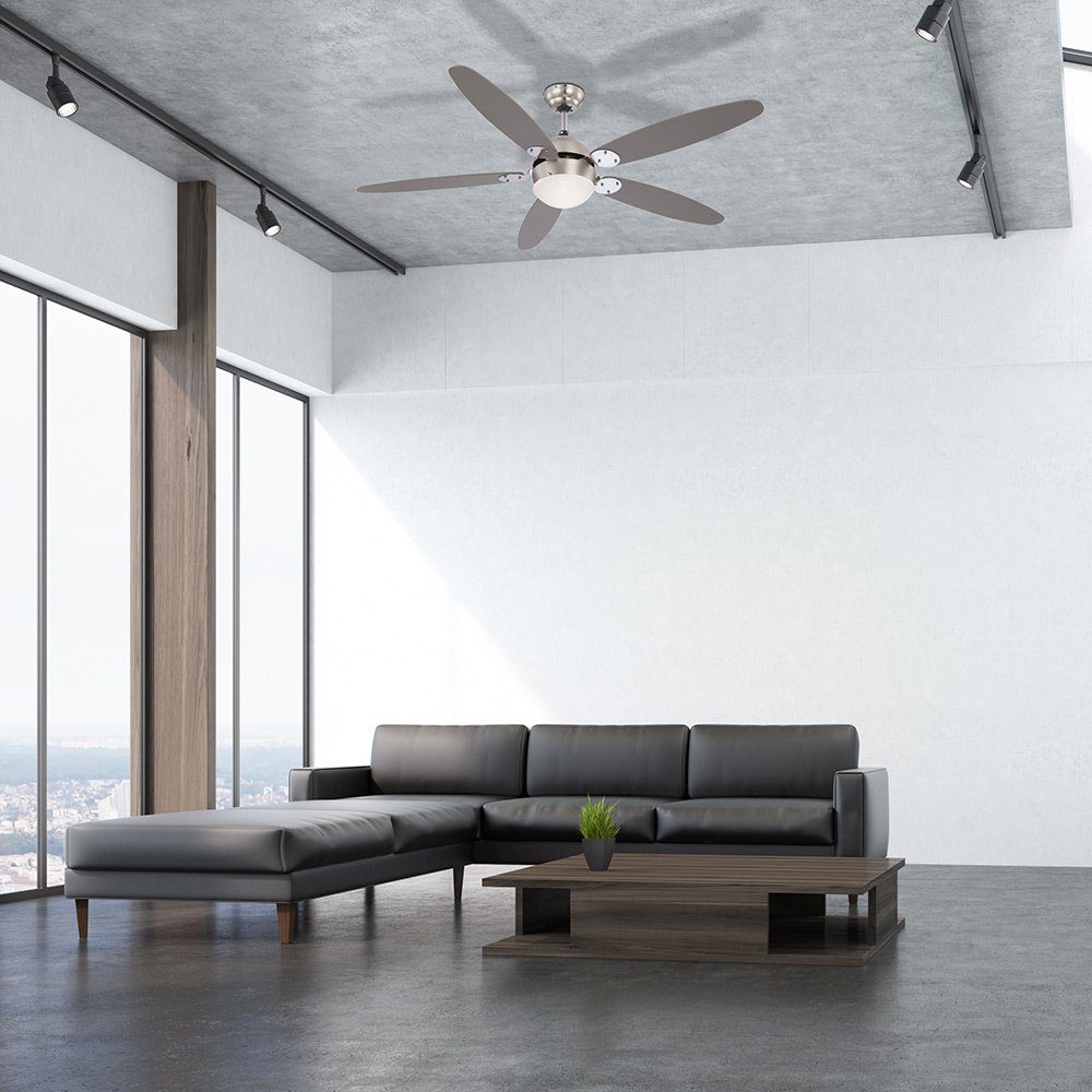 Globo Deckenventilator, Smart Home Decken Ventilator Alexa Google App Leuchte dimmbar im Set