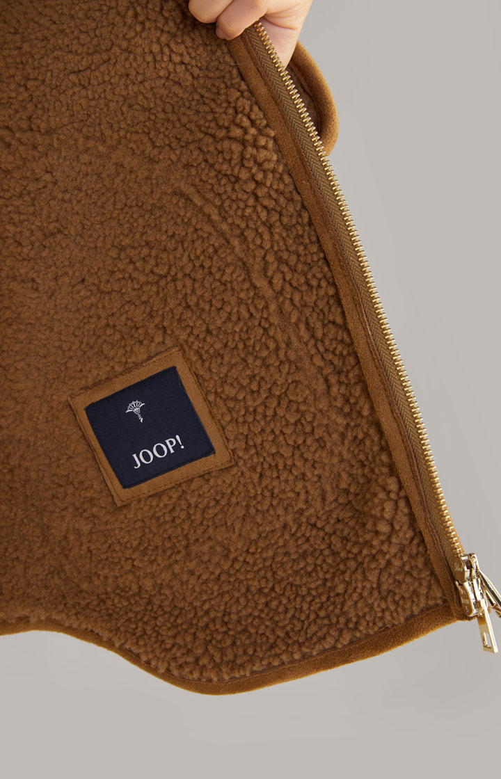 Shearling-Jacke in Camel