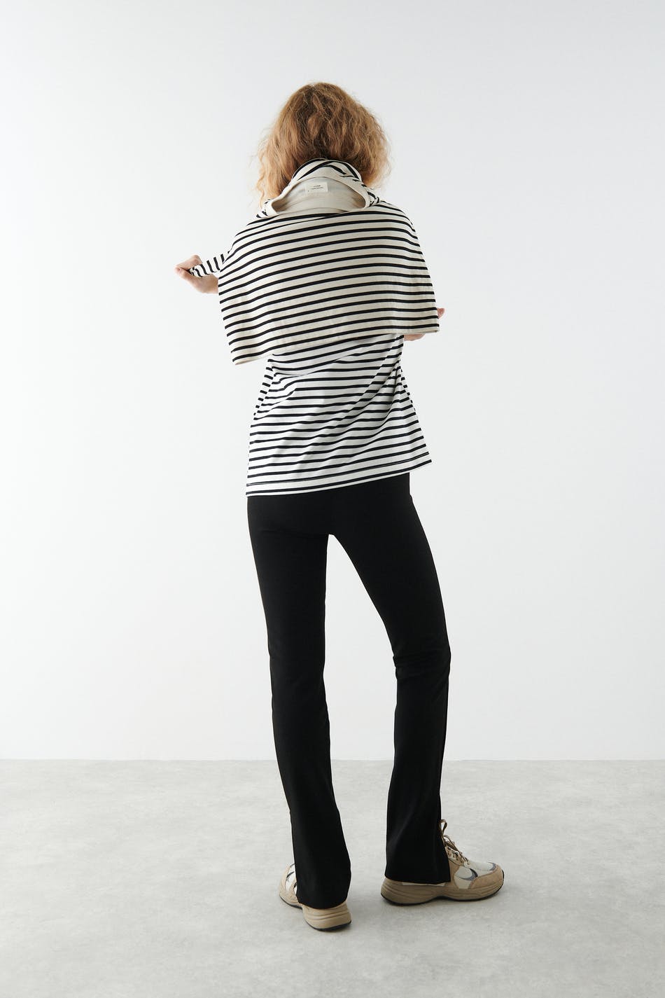 Cecilia slit hem trousers