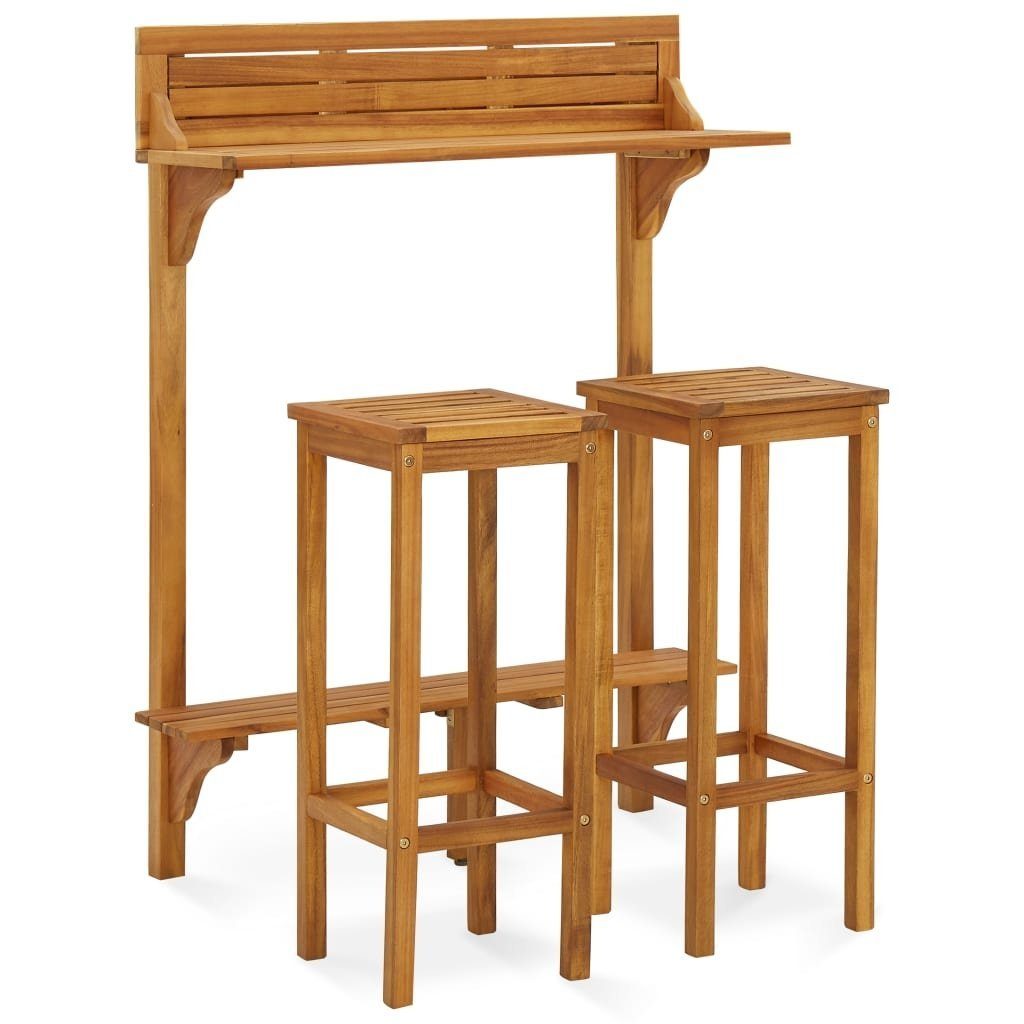 möbelando Gartenbar-Set 3015844, aus Akazie in geölt.