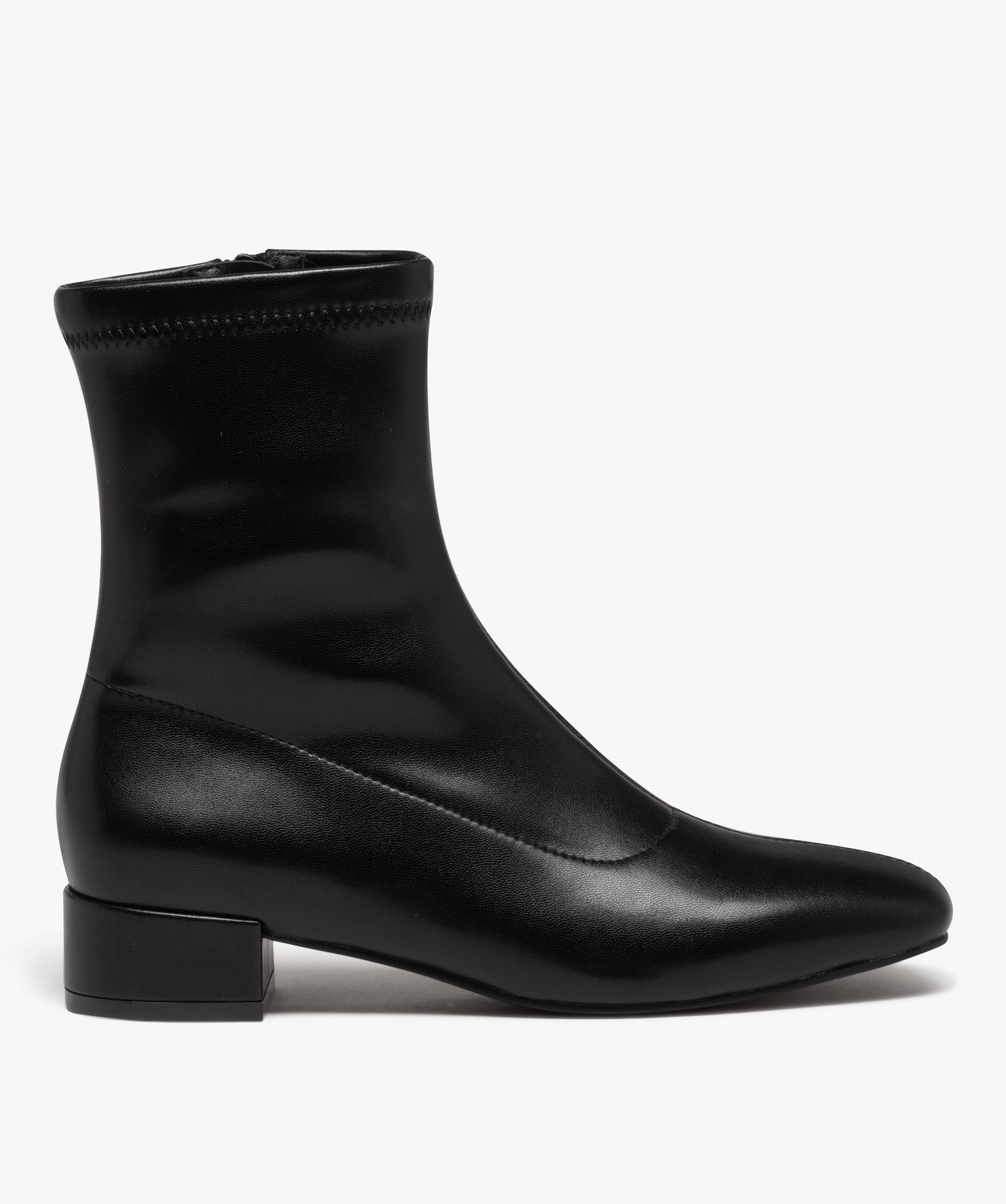 Boots chaussettes à tige souple femme noir | GEMO