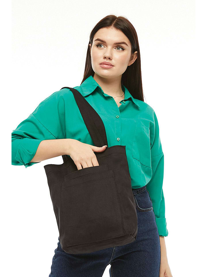 BAGmori Schultertasche in Schwarz - (B)33 x (H)45 x (T)10 cm günstig kaufen onesize