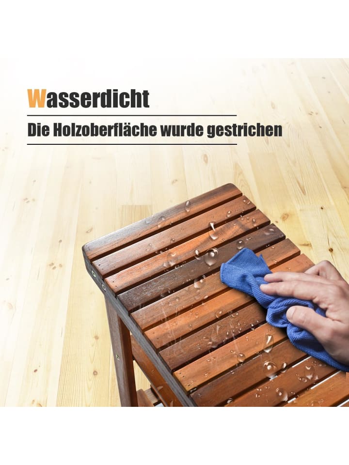 COSTWAY Schuhregal mit Sitzbank 70x28x45cm in Braun günstig kaufen onesize