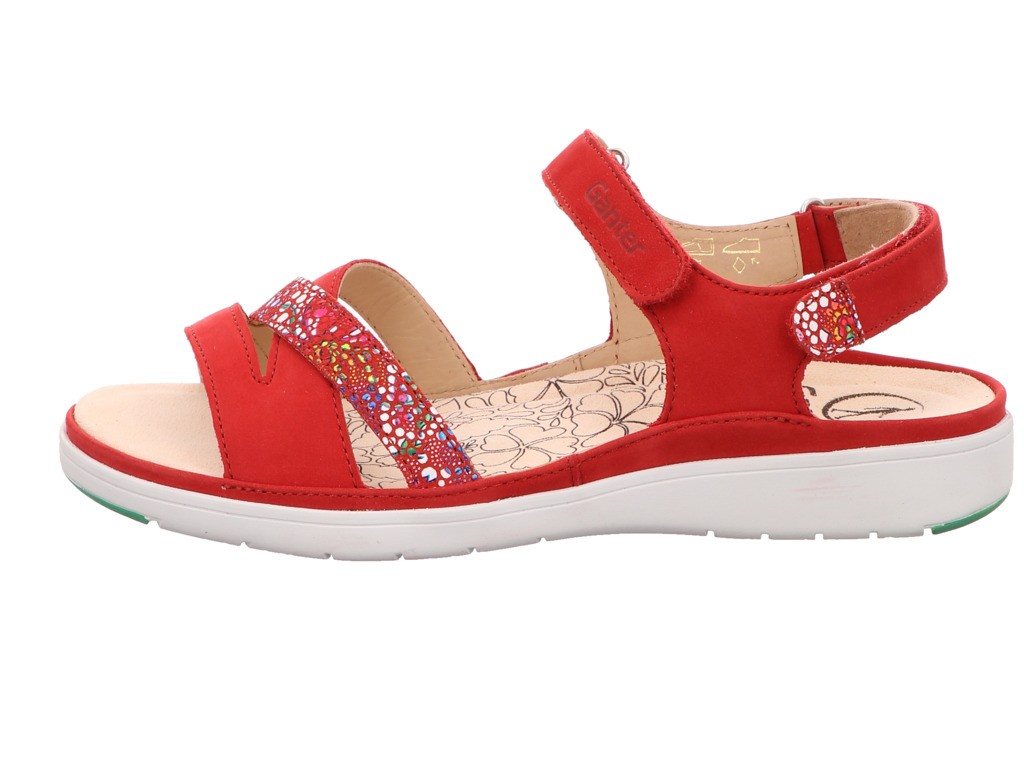 GANTER Klassische Sandalen rot Gina