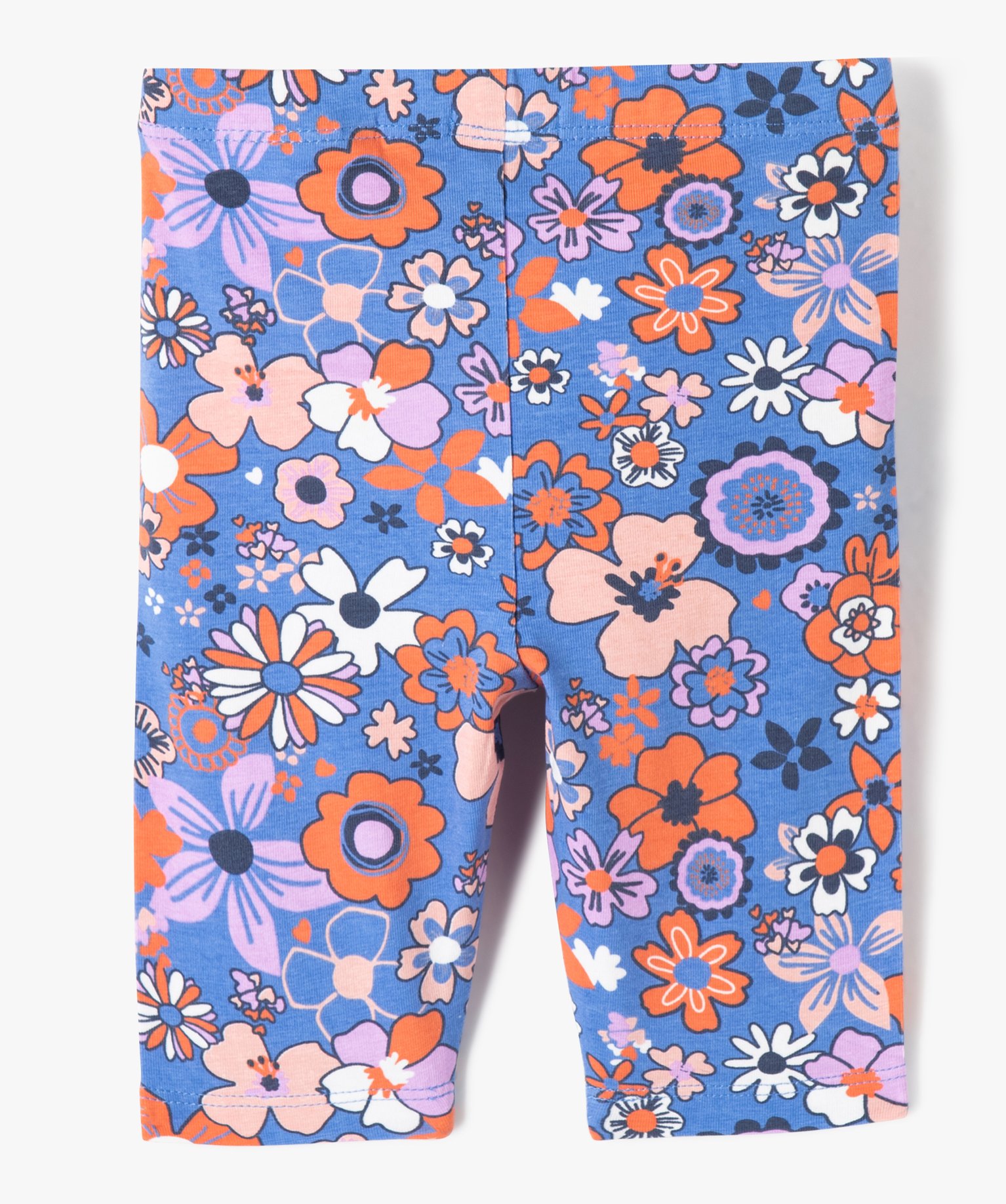 Legging bébé fille court à motifs bleu | GEMO