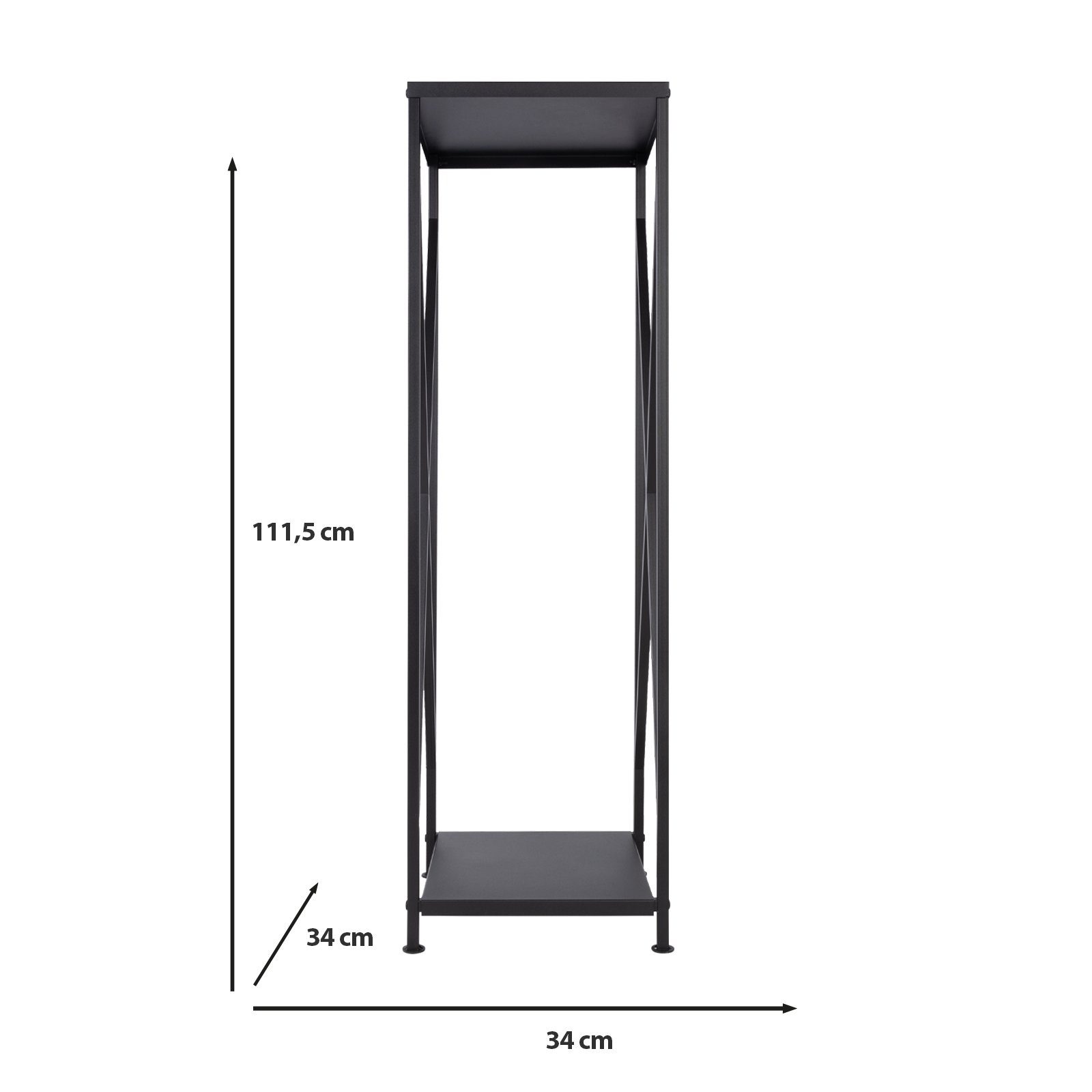 Karat Kaminholzregal Naxos, BxTxH:34x34x111.5 cm, Feuerfest