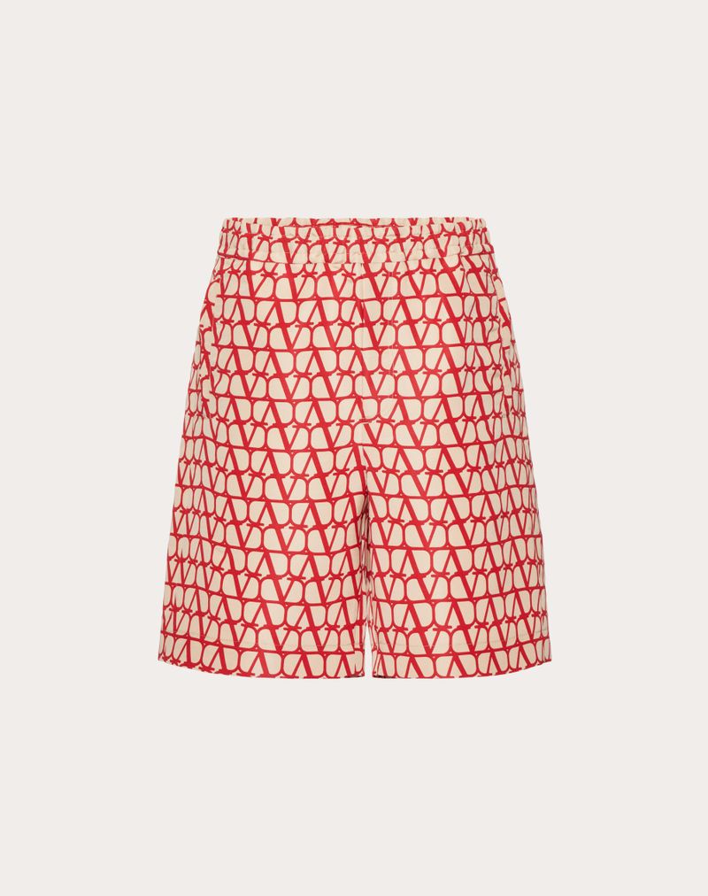SILK FAILURE BERMUDA SHORTS MED HELHEDSTÆNDIGT IKONOGRAFISK TOILE-PRINT