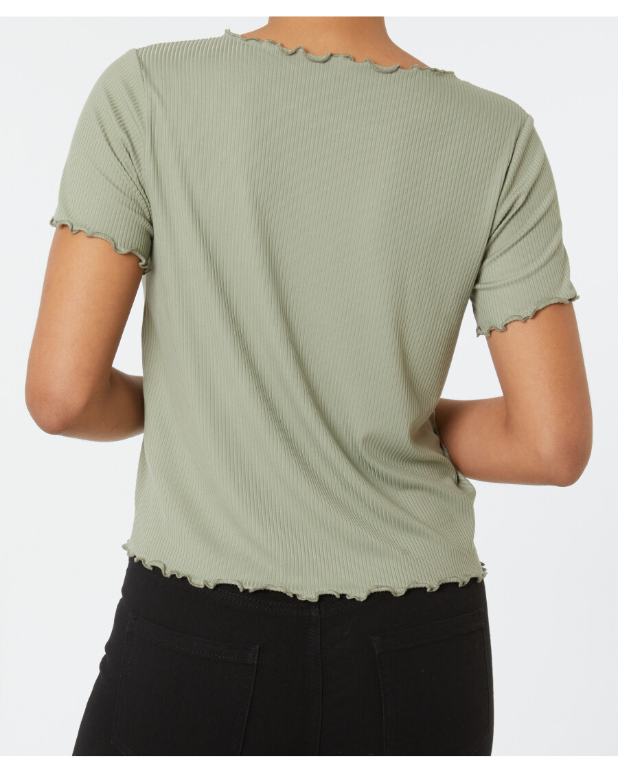 Geripptes T-Shirt